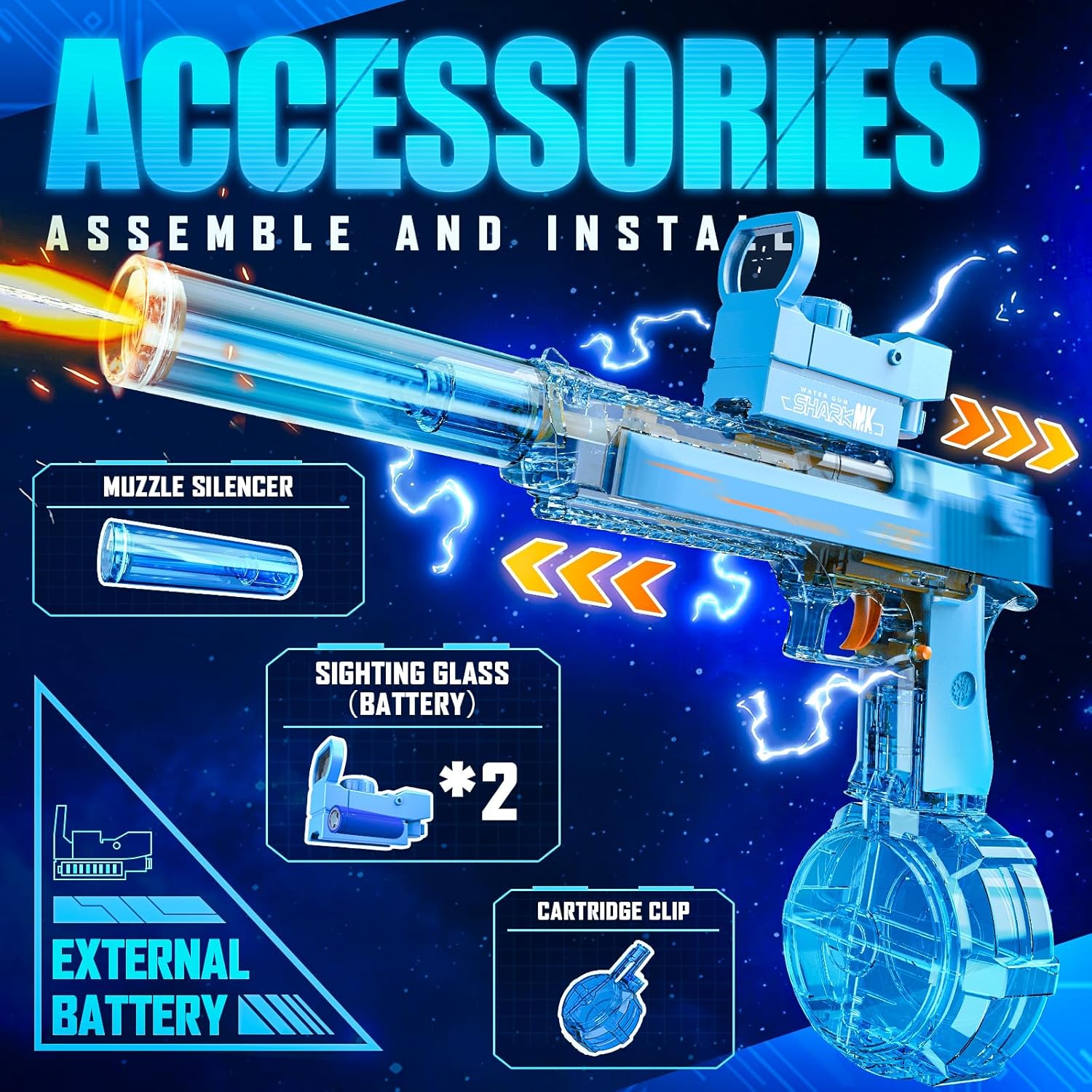 Electric Automatic Water Blaster Gun
